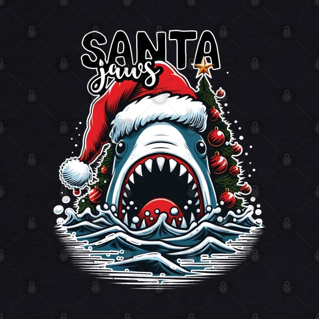 Santa Jaws - Christmas Tree Design by Trendsdk